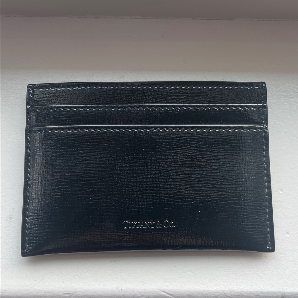 Tiffany & Co. Card Holder Wallet - Black Patent leather